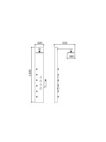 COL.SQUARE TERMOST INOX CR