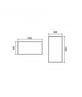 ESP CANDEM LED 1000X600 IP44