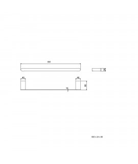 BARRA OMEGA 600 MM