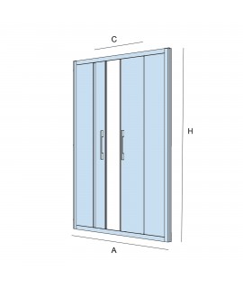 CLEAR FR DUCHA 2P 2F 1540-1590