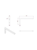 SOPORTE ENCIMERA VERSUS 44X20