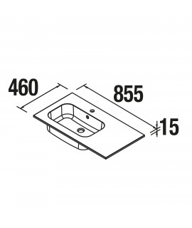 LAVABO SOFIA  855 X 460/D