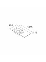 LAVABO SOFIA 1005 X 460/D