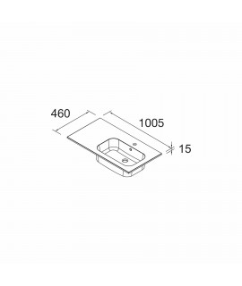 LAVABO SOFIA 1005 X 460/I