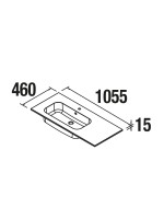 LAVABO SOFIA 1055 X 460/D