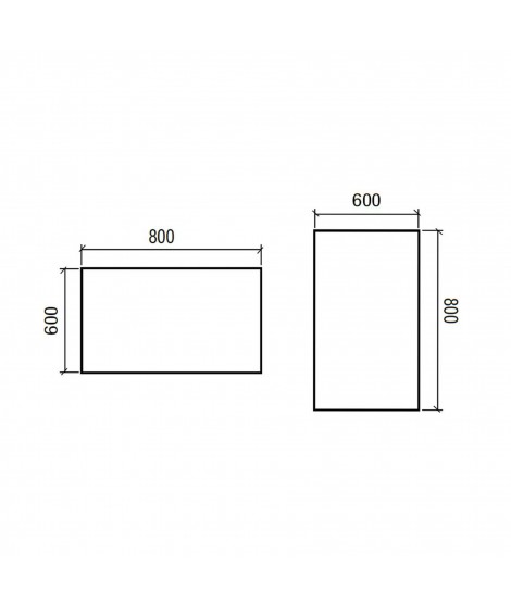 ESPEJO ROMA 600X800 LED H/V BL