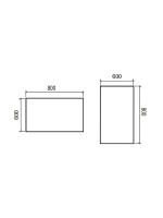 ESPEJO ROMA 600X800 LED H/V BL