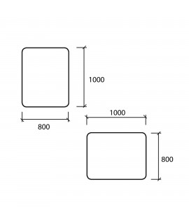 ESPEJO ROTA 1000X800 H/V