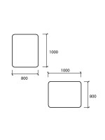 ESPEJO ROTA 1000X800 H/V