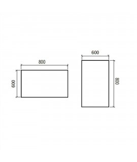 ESPEJO REFLEXO 600X800 IP44