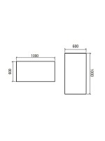 ESPEJO REFLEXO 600X1000 IP44