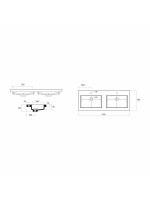 LAVABO TOSCANA 1210X460 DB RES