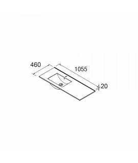 LAVABO IBERIA  1055 DCH