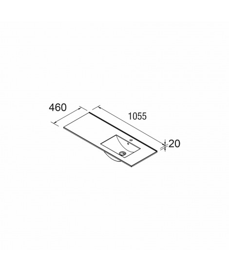 LAVABO IBERIA  1055 IZD