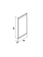 ESPEJO VINCI LED 60X80 N H/V