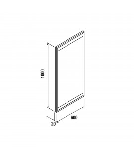 ESPEJO VINCI LED 60X100 N H/V