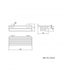 TOKIO REDONDO CESTA 300X70X120