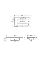 LAVABO CONSTANZA 1010X460 P BL