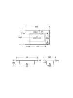 LAVABO CONSTANZA 810X460 P BL