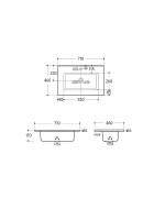 LAVABO CONSTANZA 710X460 P BL