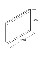 ESPEJO UP&DOWN 600X1200 IP44