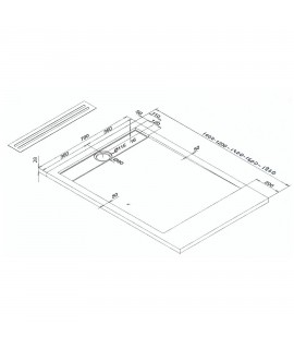PLATO DUCHA 70X100 POMPEYA ARE