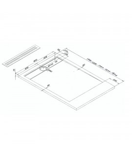 PLATO DUCHA 80X160 POMPEYA RAL