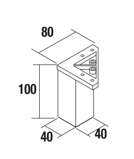JGO.4 PATAS 40X100 BL MAT