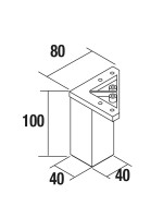 JGO.4 PATAS 40X100 BL MAT