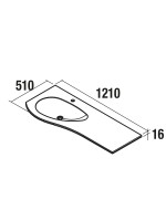 LAVABO MAM 1200X510 DCH CARGA MINERAL