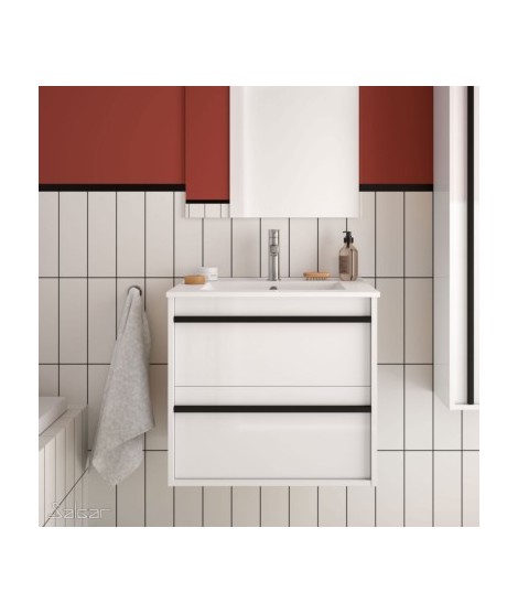 MUEBLE + LAVABO  ATTILA 2C 60 BLANCO