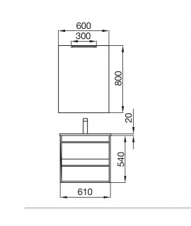 CONUNTO ATTILA 2C 60 ROBLE Eternity  (MLEA)
