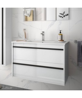 MUEBLE + LAVABO ATTILA 2C 80 BL