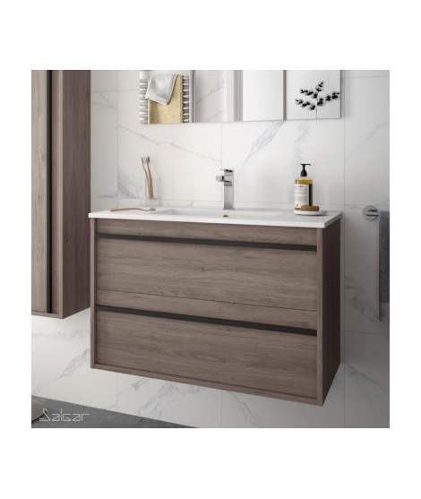 MUEBLE + LAVABO ATTILA 2C 80 Roble Eternity