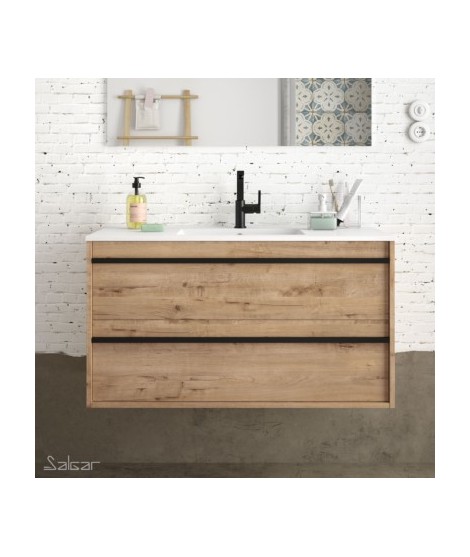 MUEBLE + LAVABO ATTILA 2C 1000 Roble Ostippo