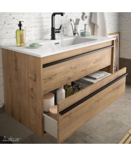 MUEBLE + LAVABO ATTILA 2C 1000 Roble Ostippo