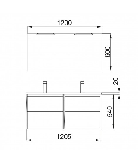 CON.NOJA 2C/2H 1200 x2SEN GRIS (MLEA)