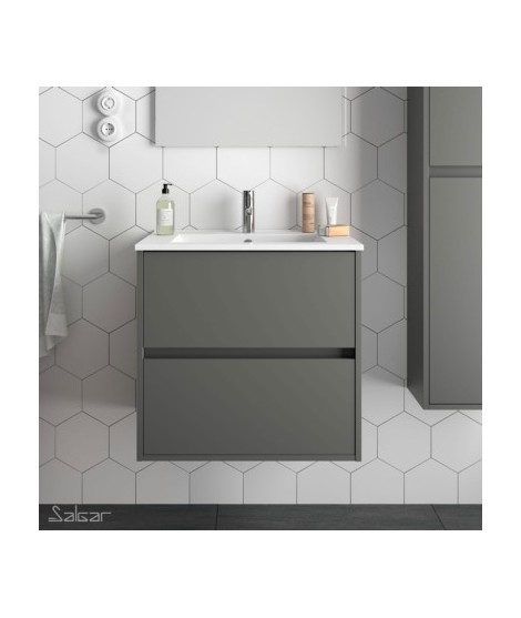 MUEBLE NOJA 600 GRIS + LAVABO
