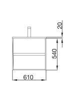 MUEBLE NOJA 600 GRIS + LAVABO