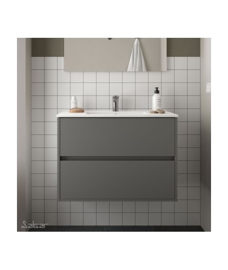 MUEBLE NOJA 800 GRIS + LAVABO