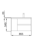 MUEBLE NOJA 855 RETER IZ+ LAVA