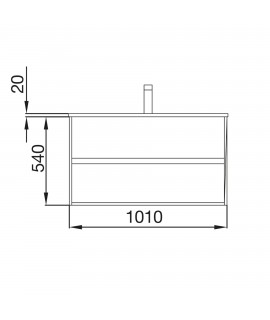 MUEBLE NOJA1000 RETER + LAVABO