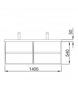 MUEBLE NOJA 1400 GR + LAVAB