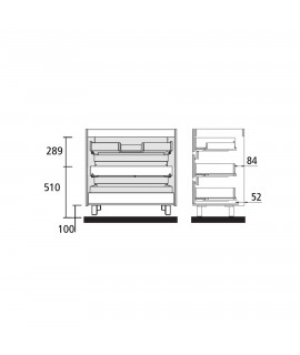 MUEBLE ARENYS 800 BL + LAV