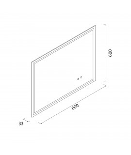 ESP.LED CHICAGO 600 X  800 H/V CON SENSOR