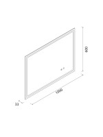 ESP.LED CHICAGO 600 X 1000 H/V CON SENSOR