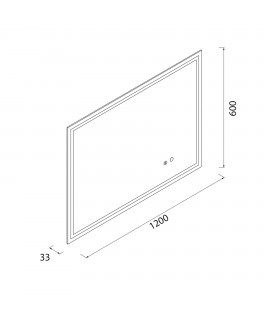 ESP.LED CHICAGO 600 X 1200 H/V CON SENSOR