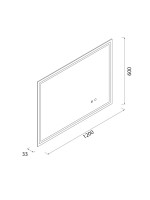 ESP.LED CHICAGO 600 X 1200 H/V CON SENSOR