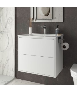 MUEBLE OPTIMUS 600 + LAVABO BLANCO MATE