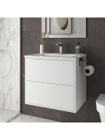 MUEBLE OPTIMUS 600 + LAVABO BLANCO MATE